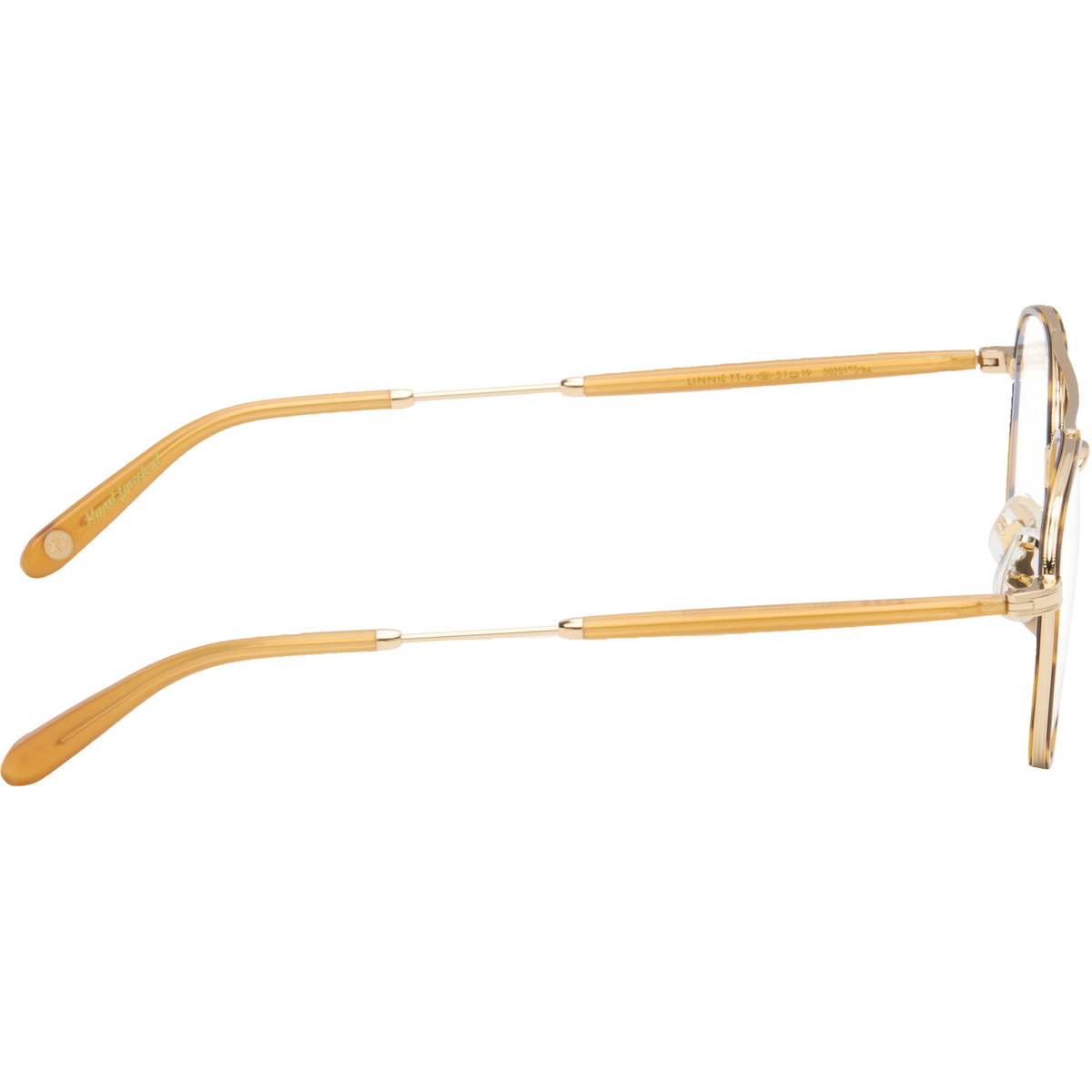 Garrett Leight Gold Linnie Glasses