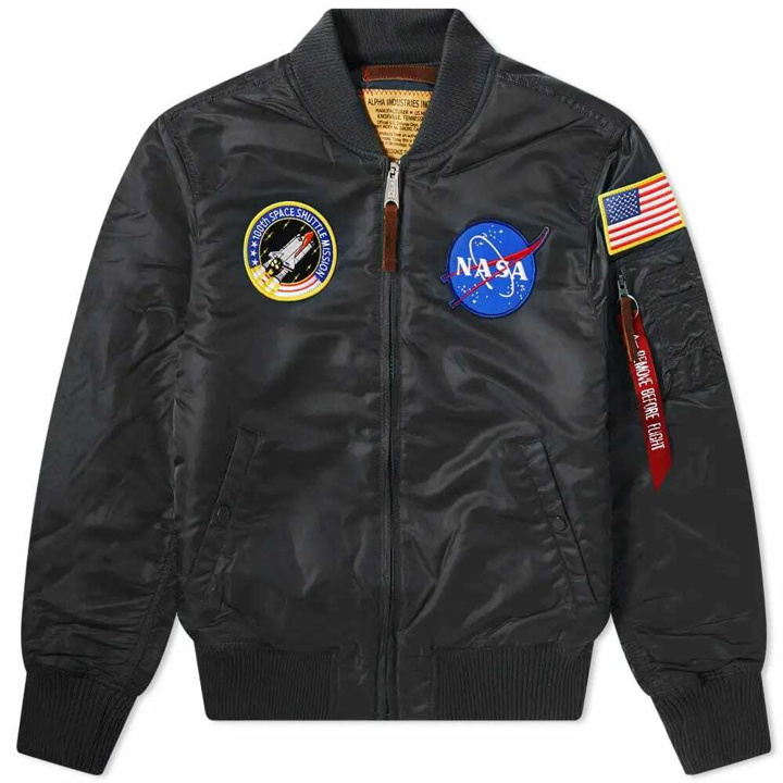 Photo: Alpha Industries Men's MA-1 VF NASA Jacket in Black