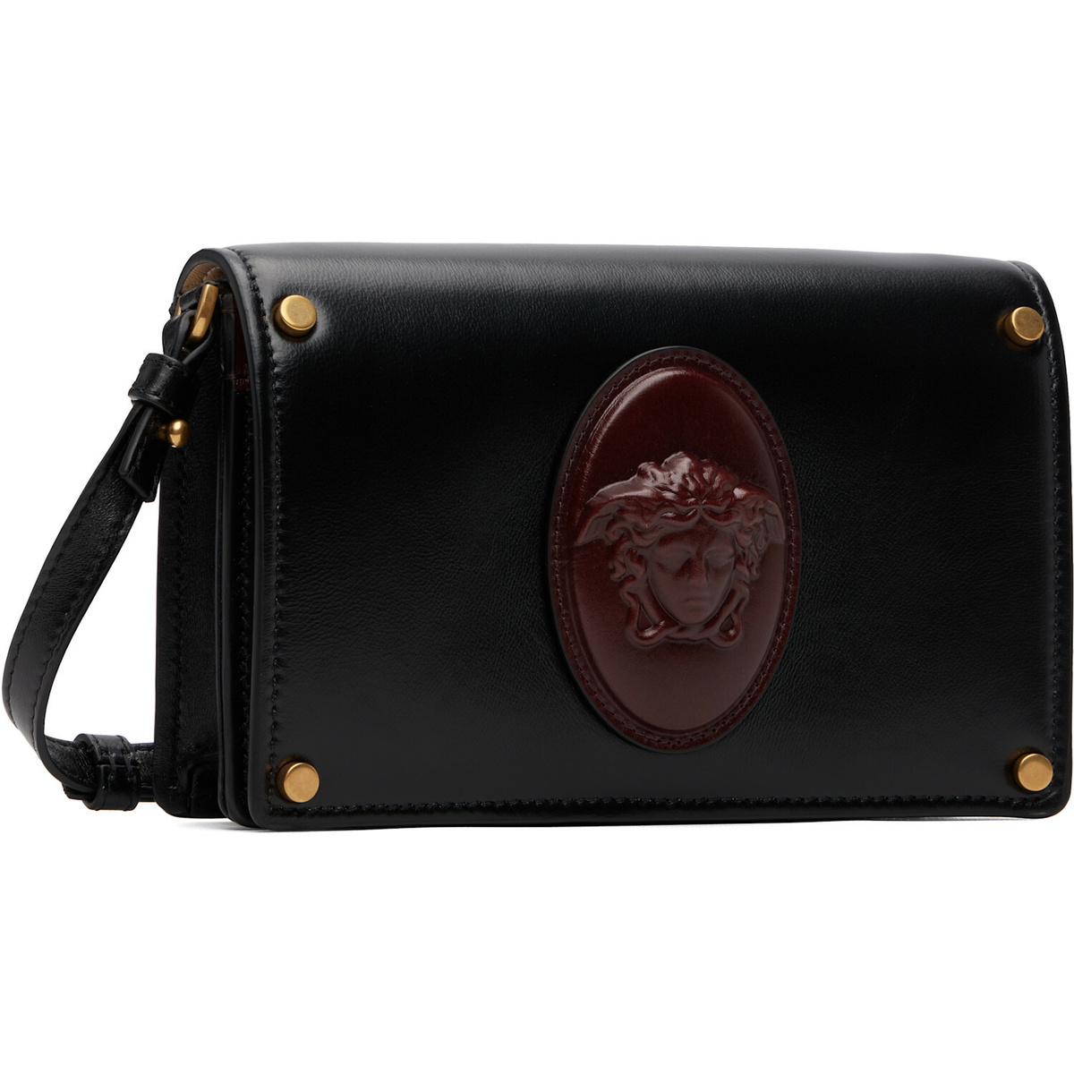 Versace Black Lou Nappa Mini Bag