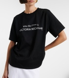 Victoria Beckham Printed cotton jersey T-shirt