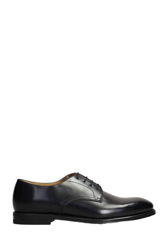 Photo: Henderson Baracco Lace Up Shoes In Black Leather