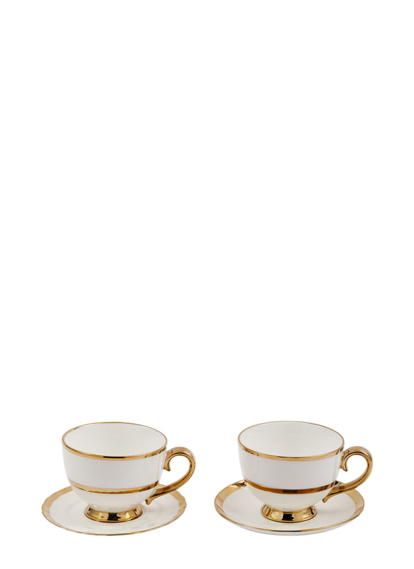 Photo: POLSPOTTEN Set Of Two Golden Finds Teacups