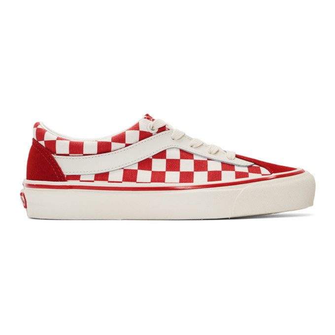 Photo: Vans Red and White Checkerboard Bold NI Sneakers