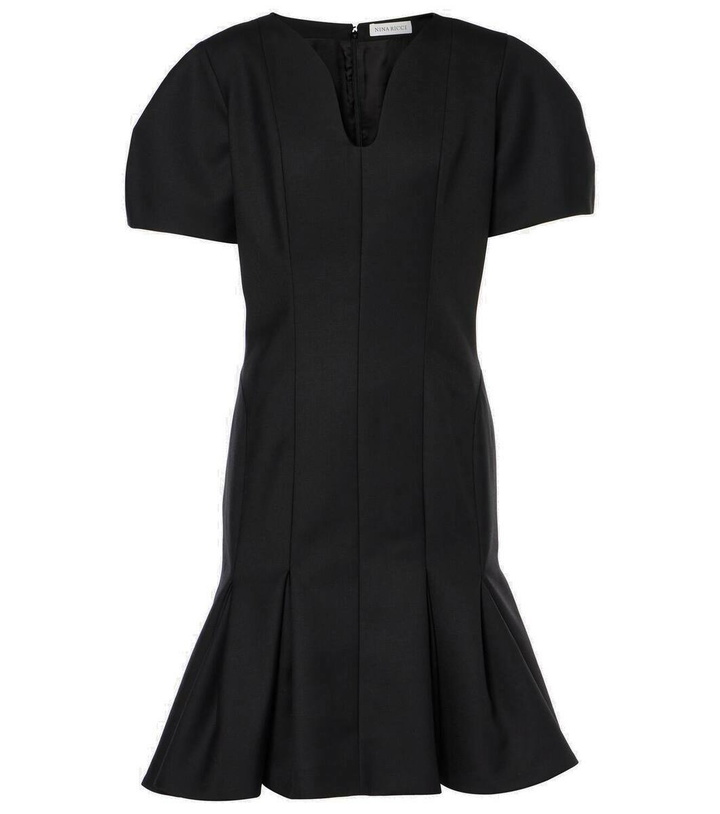 Photo: Nina Ricci Wool gabardine midi dress