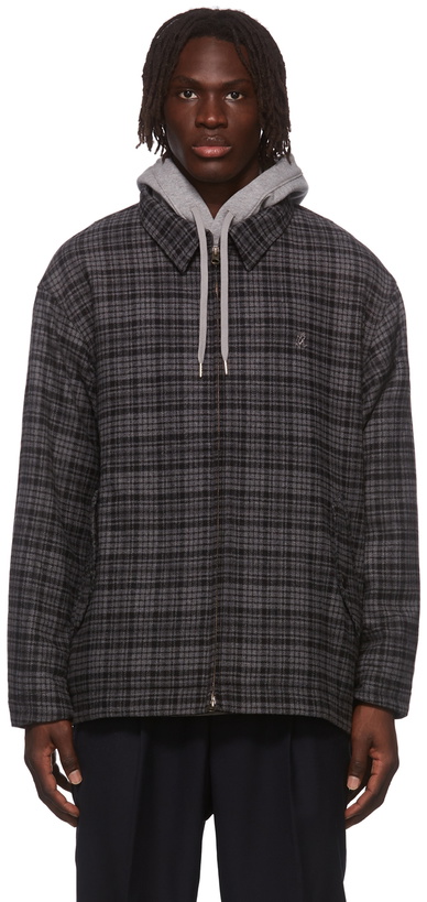 Photo: Gramicci Grey Wool Check Jacket