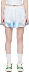 Casablanca White Tennis Printed Racer Miniskirt