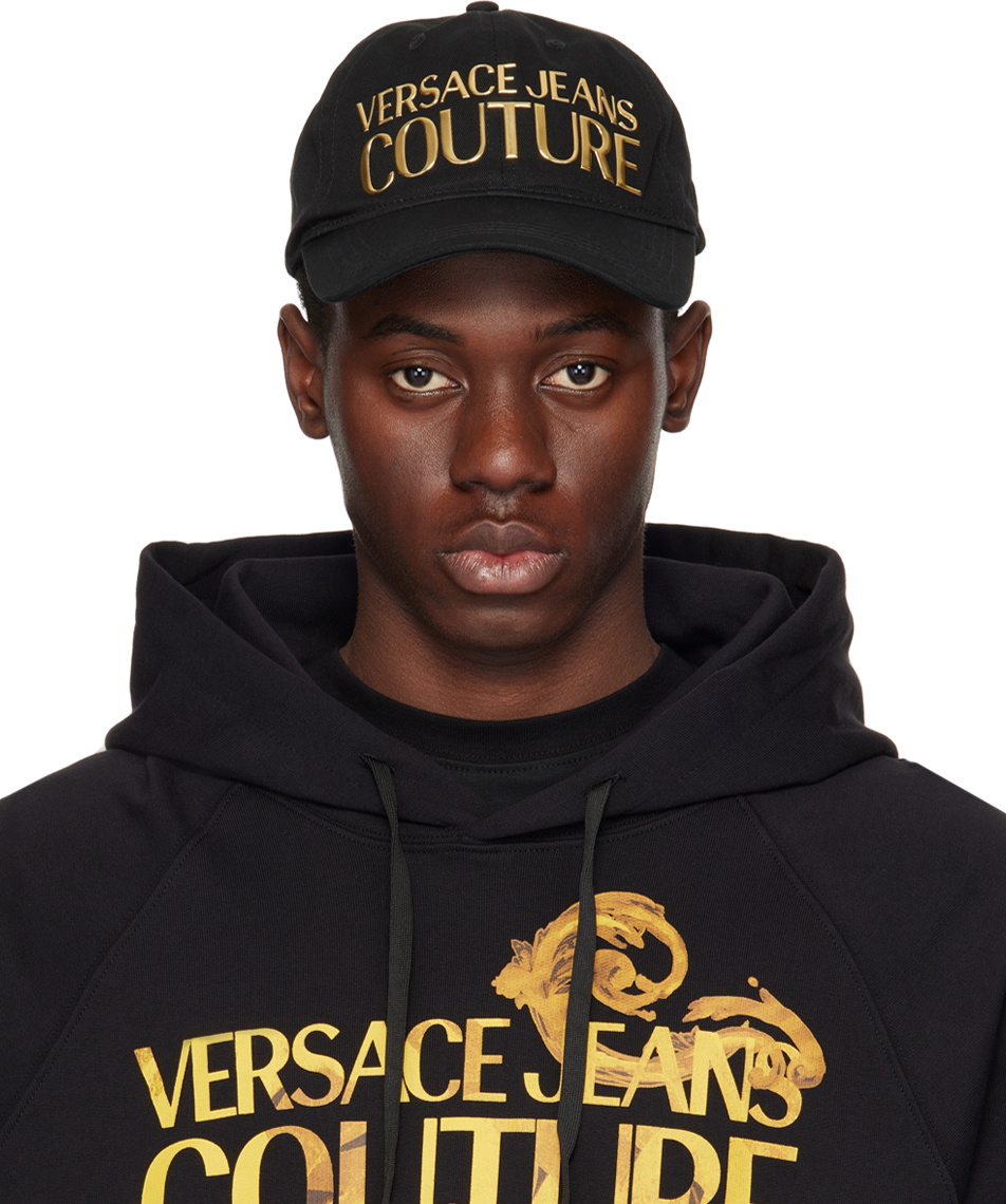 Versace Gray Barocco Jacquard Baseball Cap