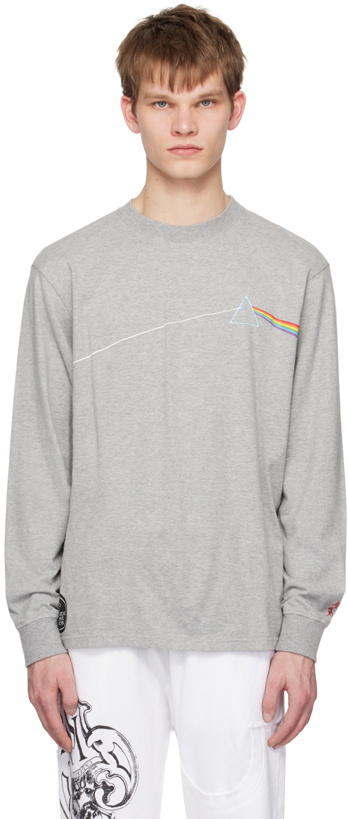 Photo: UNDERCOVER Gray Print Long Sleeve T-Shirt