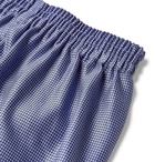 Zimmerli - Cotton-Jacquard Boxer Shorts - Blue