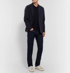 Loro Piana - Jersey-Trimmed Storm System Shell Blazer - Blue