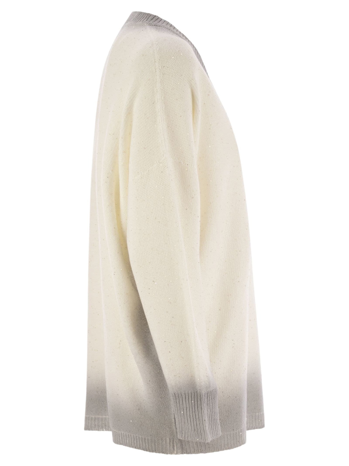 Fabiana Filippi Cotton And Linen Jersey With Sequins