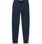 Schiesser - Anton Slim-Fit Tapered Cotton-Jersey Sweatpants - Men - Midnight blue