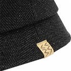 Visvim Men's Tweed Dome Bucket Hat in Black
