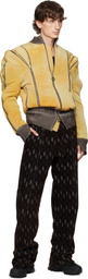 Charlie Constantinou Yellow Adjustable Fit Bomber Jacket