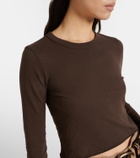 Slvrlake Baby cropped cotton jersey T-shirt