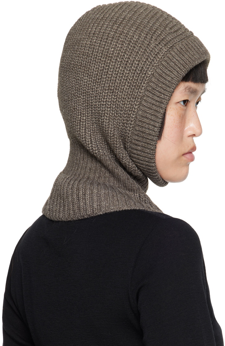 LEMAIRE HOOD HAT バラクラバ LEMAIRE Ribbed wool balaclava | NET-A-PORTER