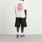 ICECREAM Men's Waitress Quarter Zip Work Shirt in Pink Stripe