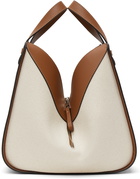 Loewe Off-White & Tan Small Hammock Bag