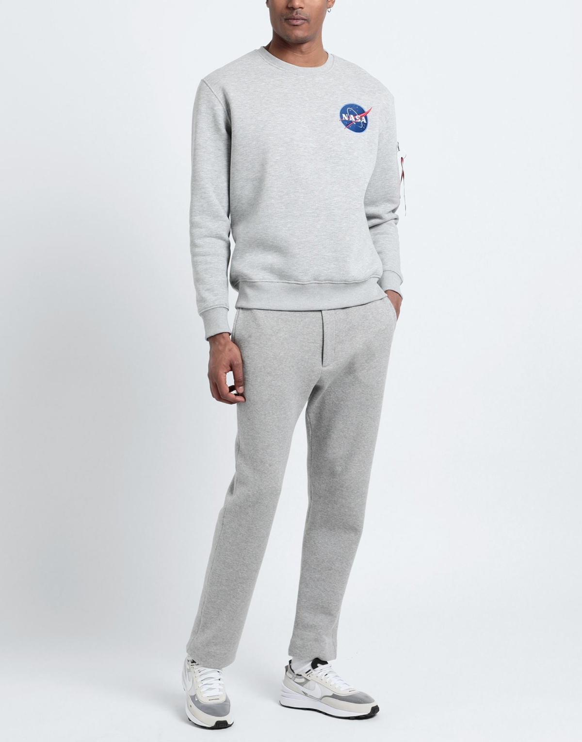 Alpha Industries Mens Sweatshirt Light in Grey