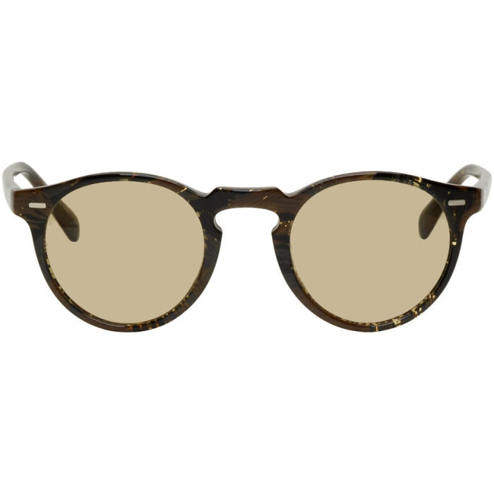 Photo: Oliver Peoples pour Alain Mikli Brown Gregory Peck Sunglasses