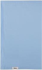 Tekla Blue Percale Flat Sheet