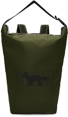 Maison Kitsuné Khaki Puma Edition Rolltop Backpack