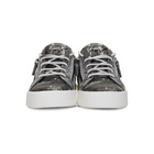 Giuseppe Zanotti Grey and White Croc May London Sneakers