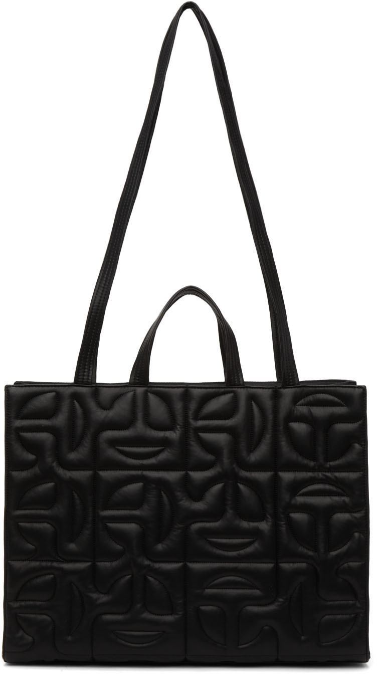 Moose Knuckles x Telfar Black Telfar Edition Leather Tote Bag