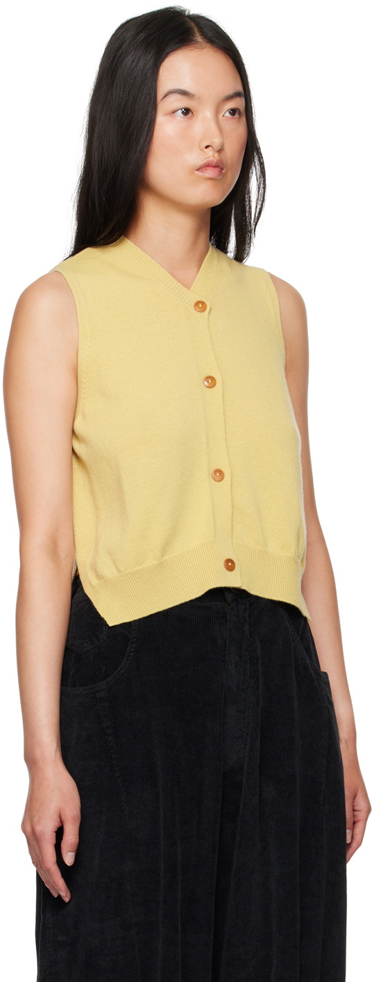 Cordera Yellow Merino Wool Vest