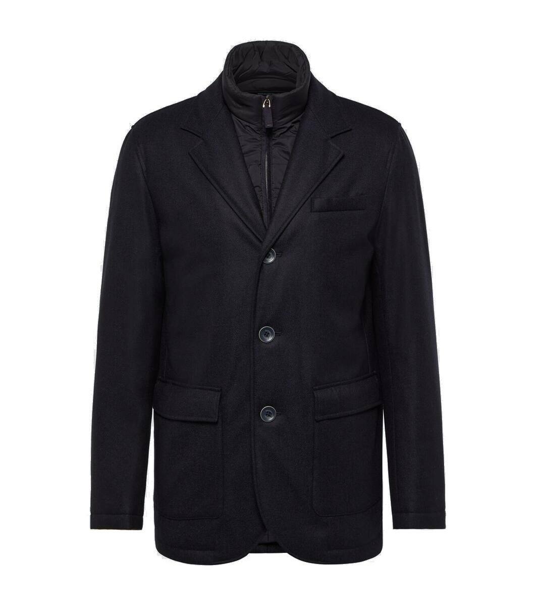 Photo: Herno Convertible wool and cashmere blazer