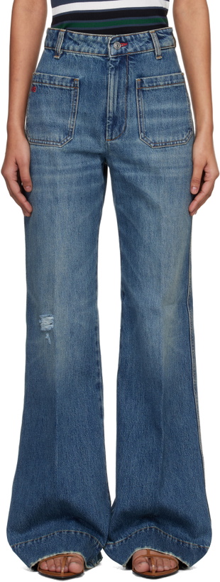 Photo: Victoria Beckham Blue Alina Jeans