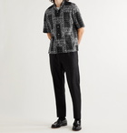 OFFICINE GÉNÉRALE - Eren Camp-Collar Bandana-Print Cotton-Voile Shirt - Black