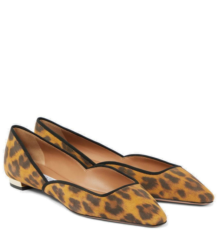 Photo: Aquazzura Maia Flay leather ballet flats