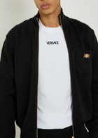 Versace Logo-embroidered Cotton T-shirt White