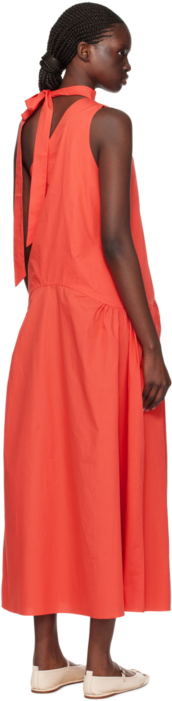 Kika Vargas Red Joni Midi Dress