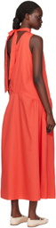 Kika Vargas Red Joni Midi Dress