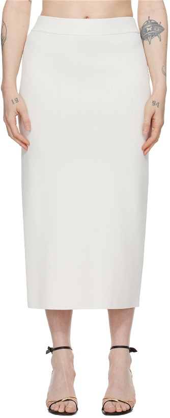 Photo: The Frankie Shop White Solange Midi Skirt