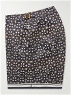 Orlebar Brown - Bulldog Straight-Leg Mid-Length Floral-Print Swim Shorts - Blue