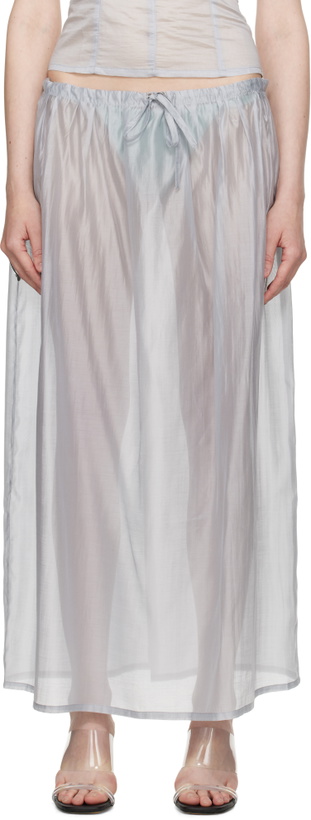 Photo: BELLE Gray Rhea Maxi Skirt