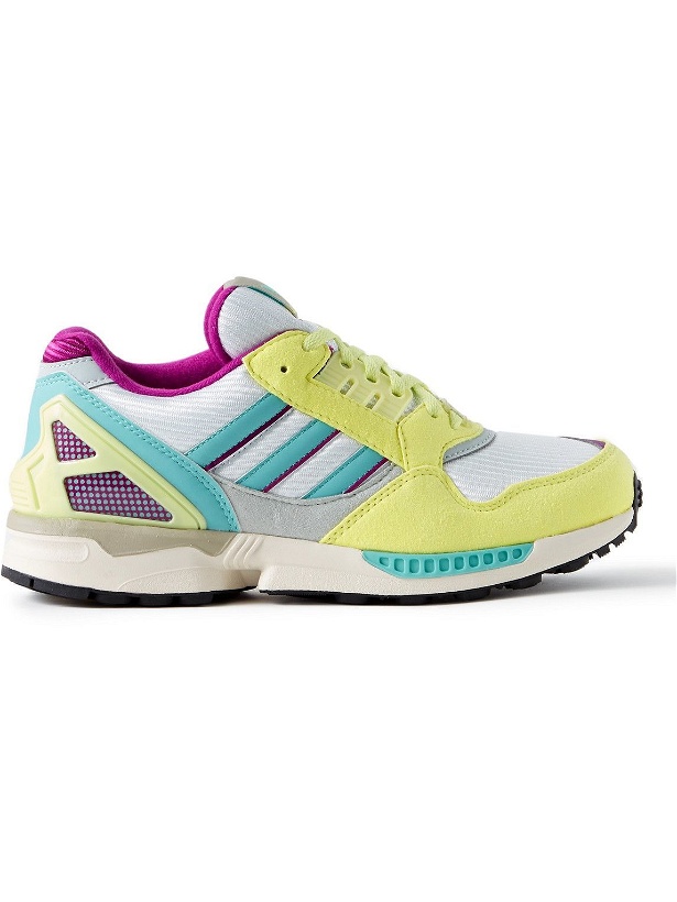 Photo: adidas Consortium - ZX9000 Leather-Trimmed Suede and Mesh Sneakers - Yellow