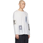 Yohji Yamamoto Off-White Patched Long Sleeve T-Shirt