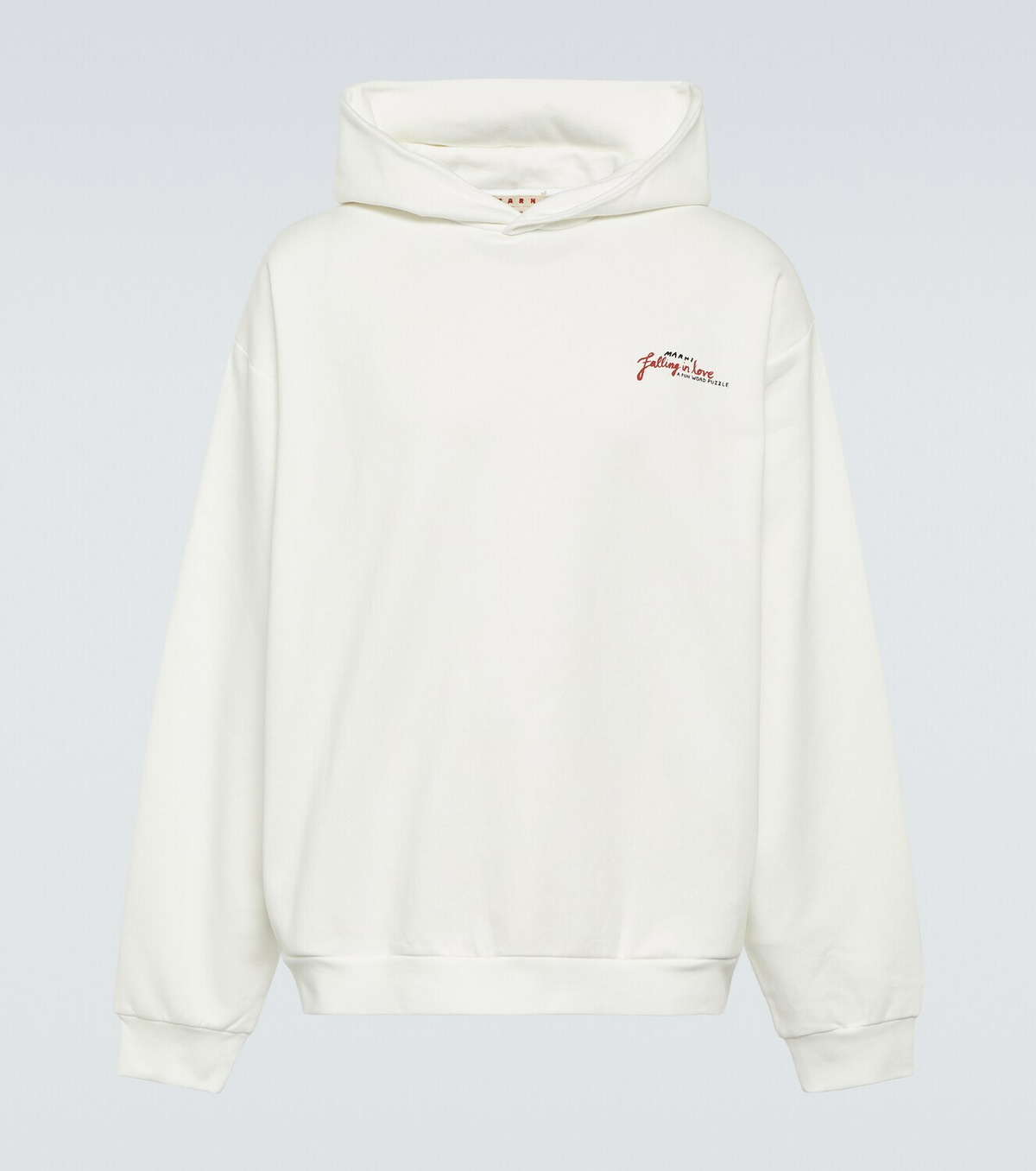 【MARNI】 Printed cotton jersey hoodie Marni Printed cotton jersey hoodie Marni