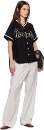 Bode Black Baseball Shirt