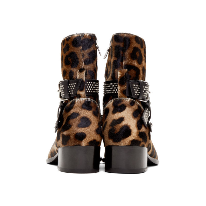 Amiri leopard sale boots