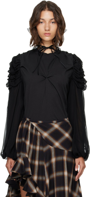 Photo: Collina Strada Black Celosia Shirt
