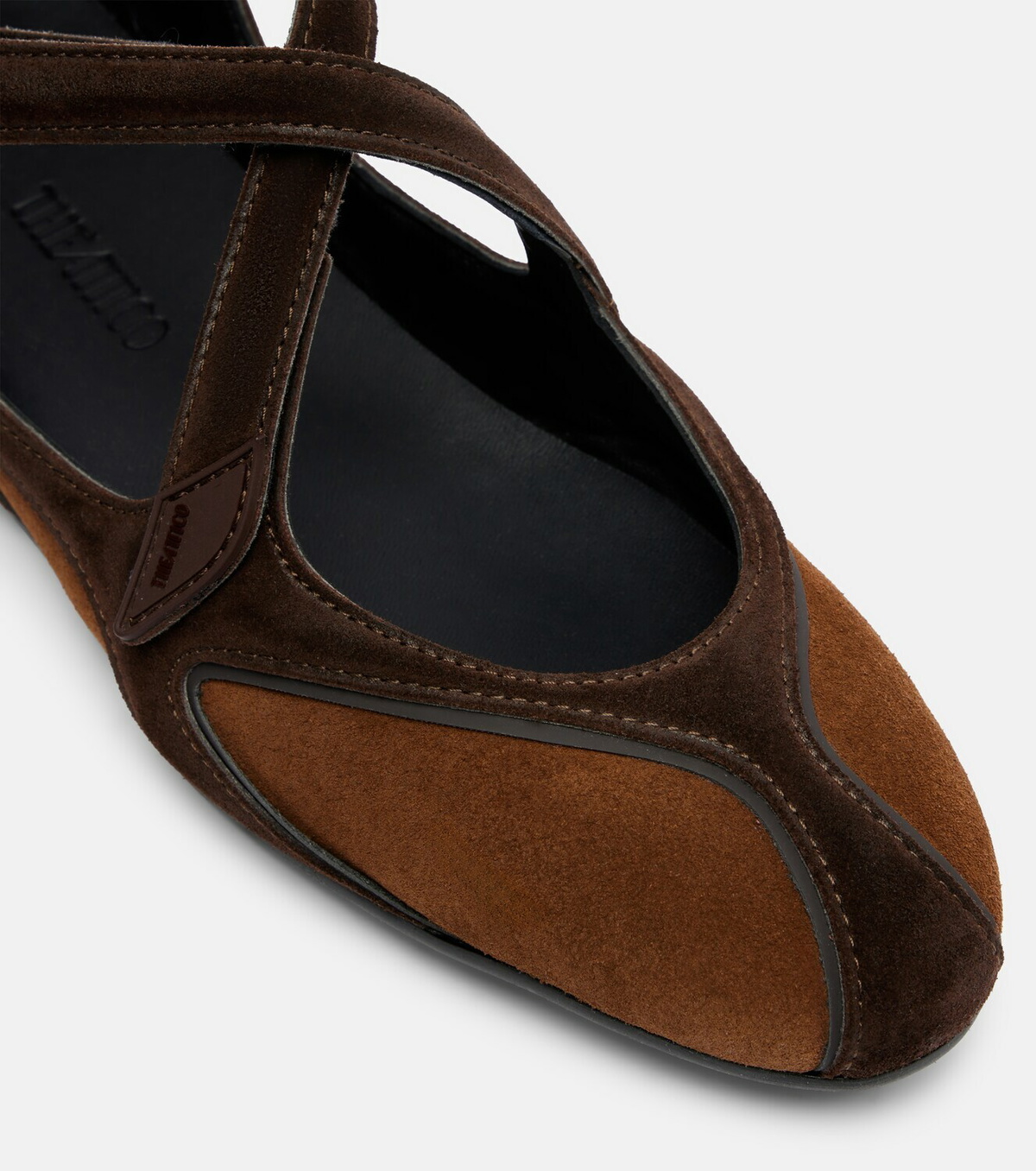 The Attico Floor 01 suede ballet flats