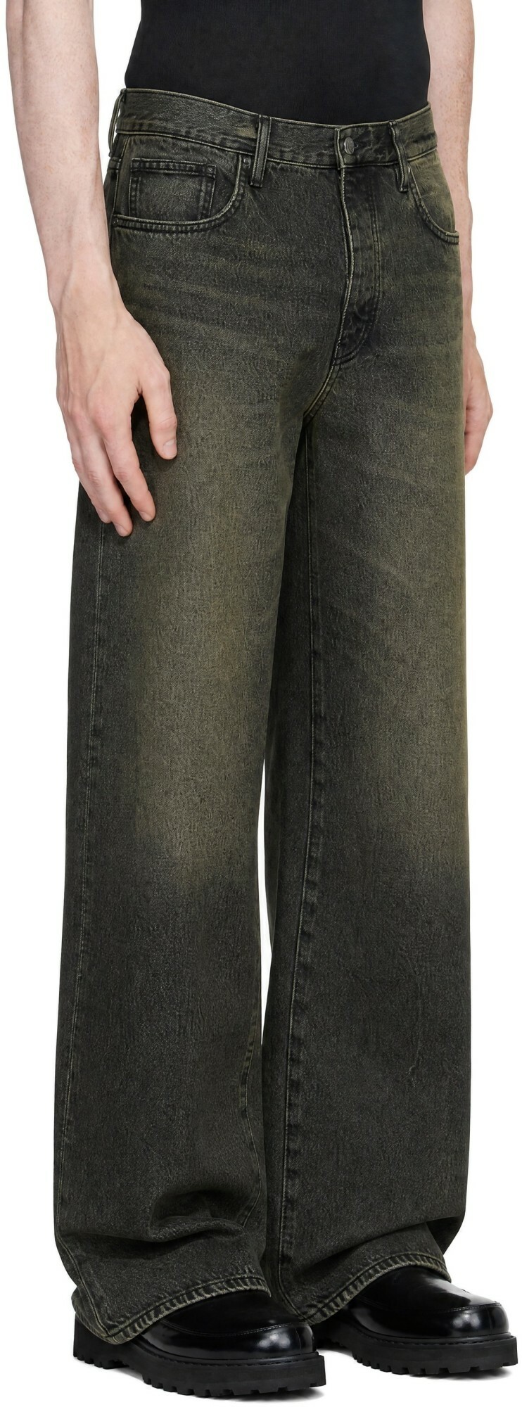 Sunflower Black Wide Twist Jeans