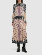 GABRIELA HEARST - Olive Tie Dye Knit Long Skirt