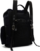 Giorgio Armani Black Shearling Backpack