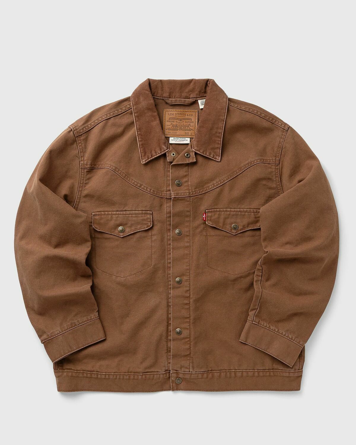 Levis WESTERN INSPIRED TRUCK Brown Mens Denim Jacket